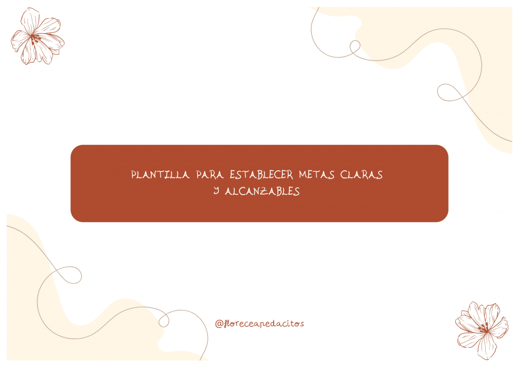 plantilla como establecer metas claras