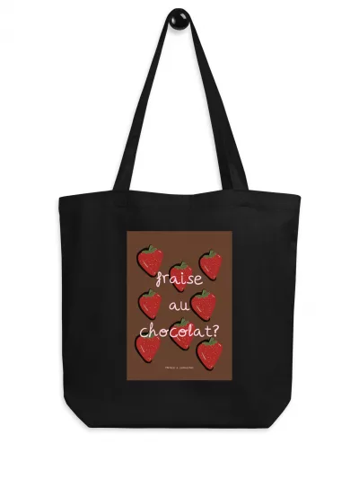 tote bag sostenible ¿fresas con chocolate?
