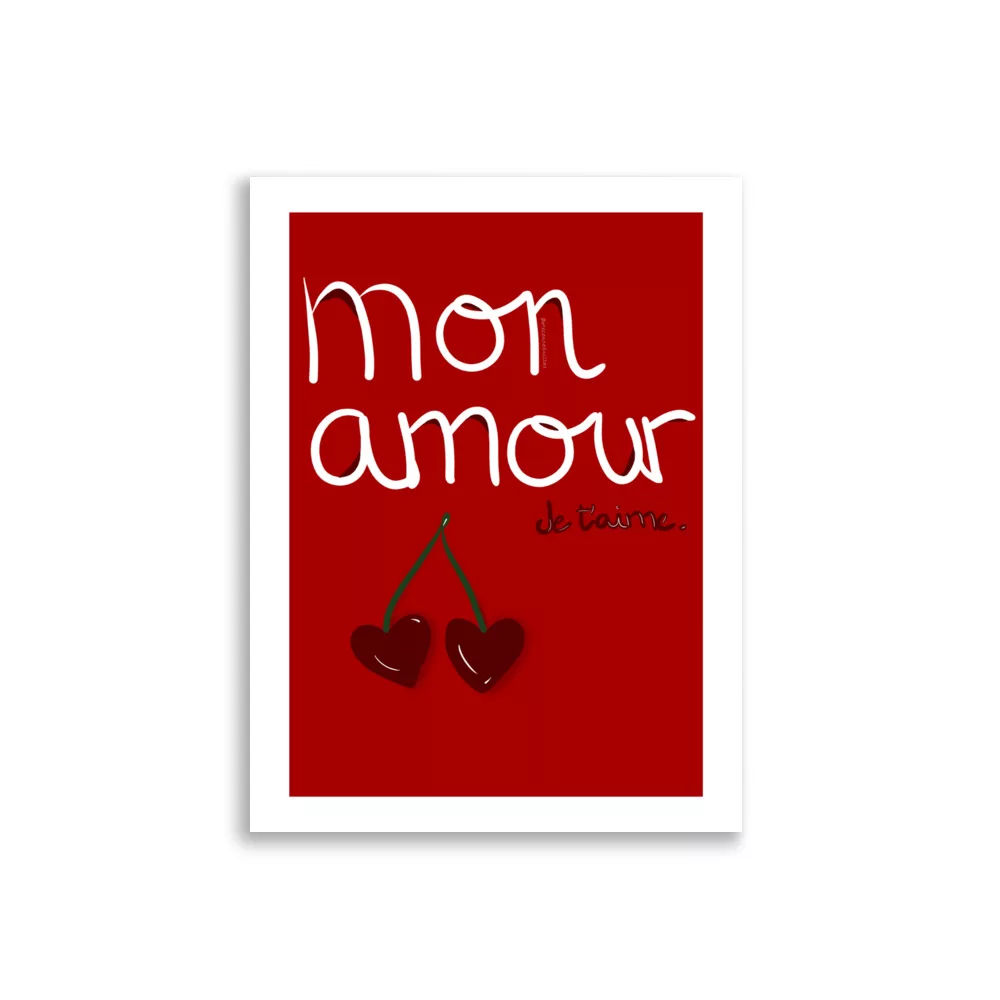 Lámina decorativa Mon Amour