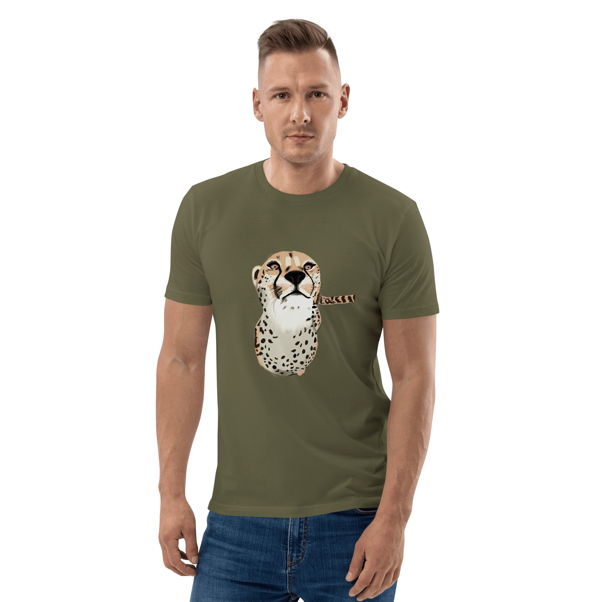 Camiseta de Algodón Orgánico Guepardo Sin fondo, unisex - Imagen 7