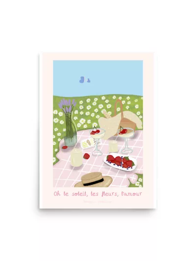 Poster brillante Oh le soleil