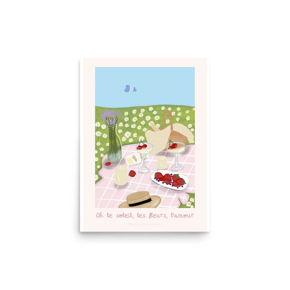 Poster brillante Oh le soleil