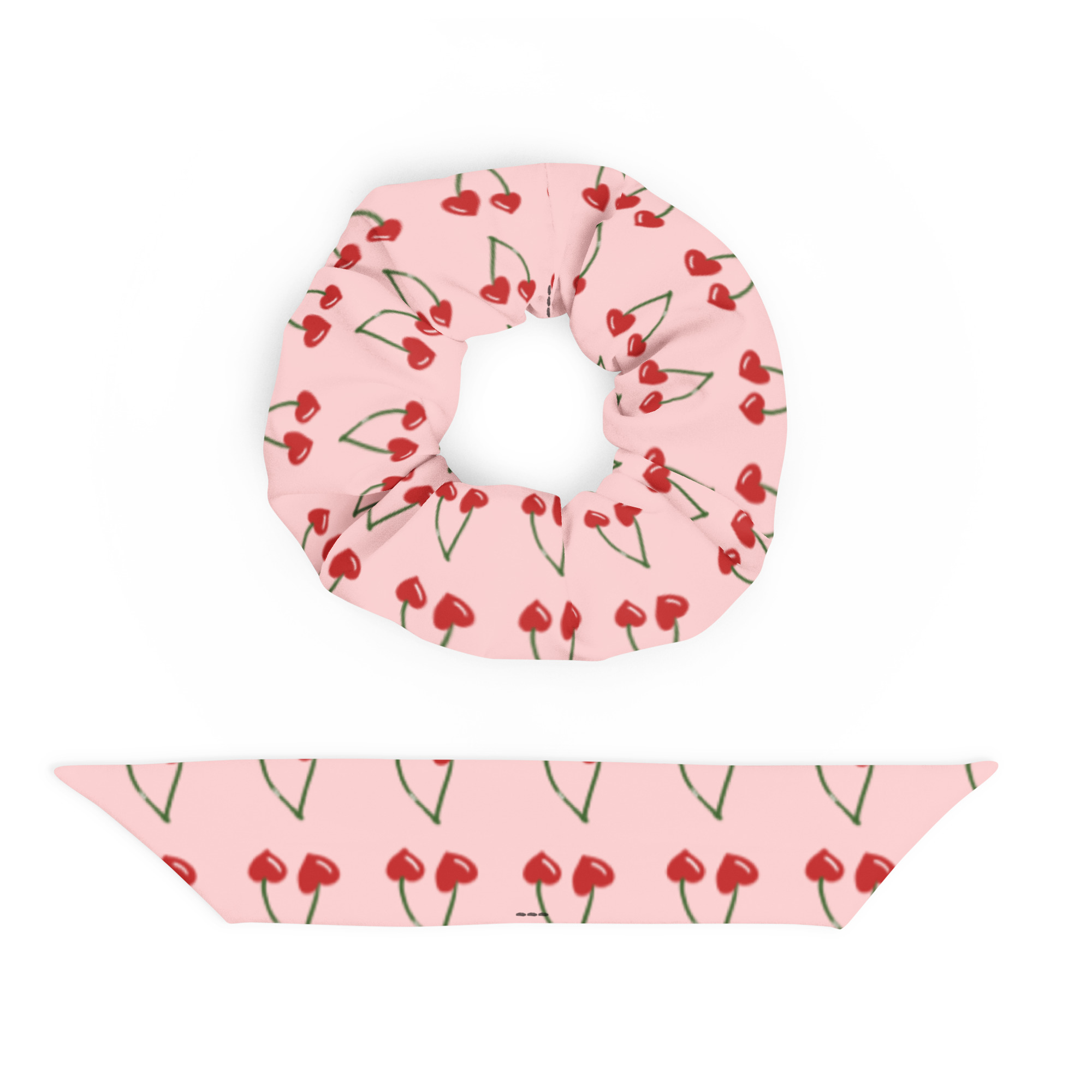 coletero reciclado rosa cerezas