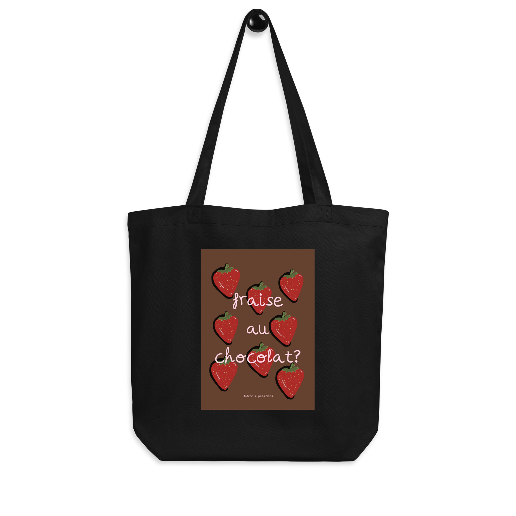 Tote Bag Sostenible ¿Fresas con chocolate? - Imagen 2
