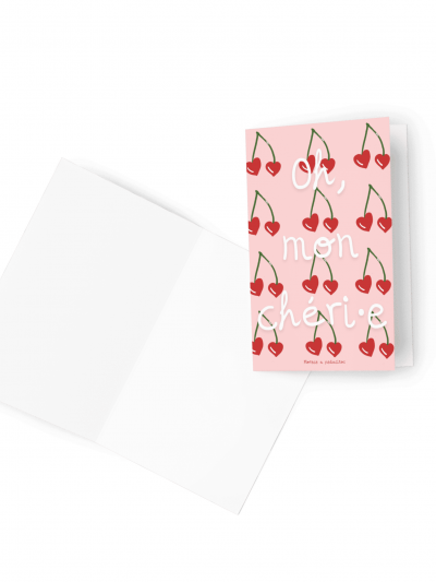 tarjeta Oh mon chéri·e