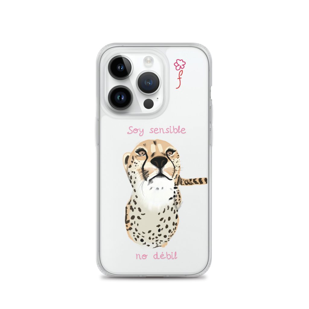 Funda transparente para iPhone Guepardo
