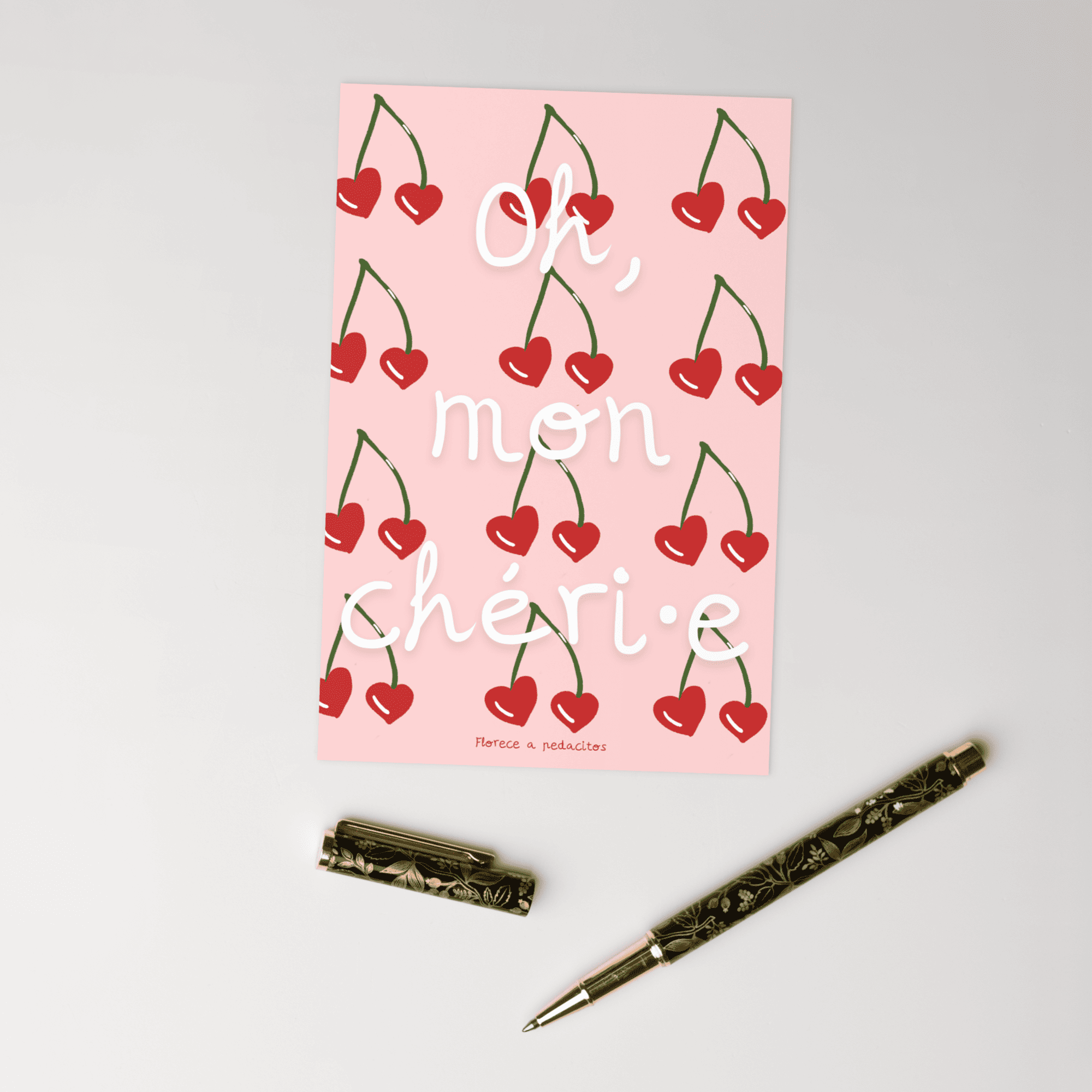 tarjeta Oh mon chéri·e