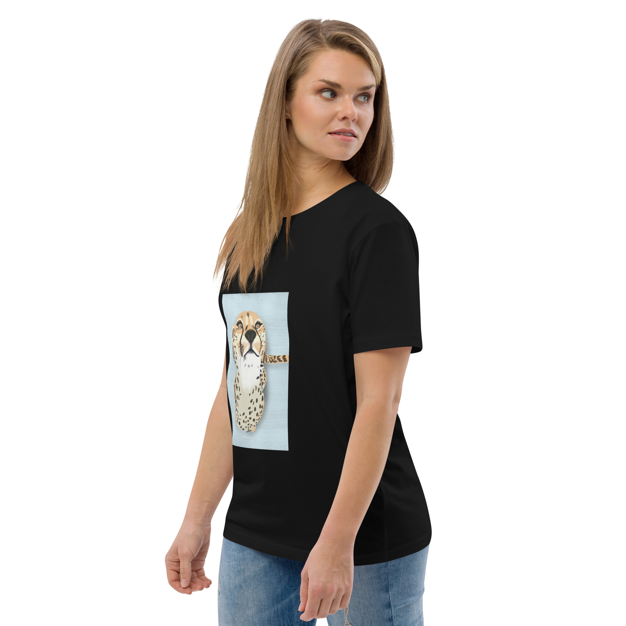 Camiseta Guepardo Algodón Orgánico Unisex - Imagen 8