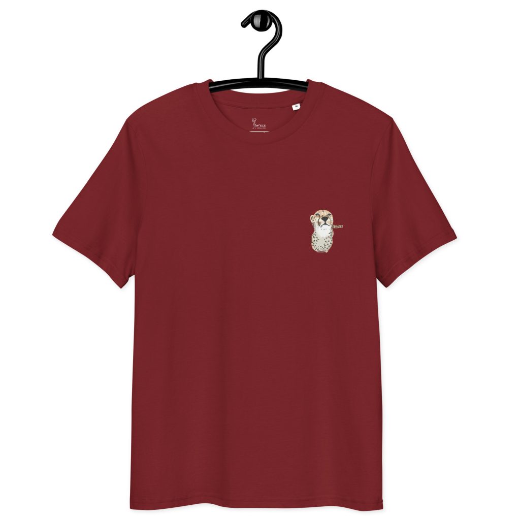 Camiseta de algodón orgánico unisex mini Guepardo