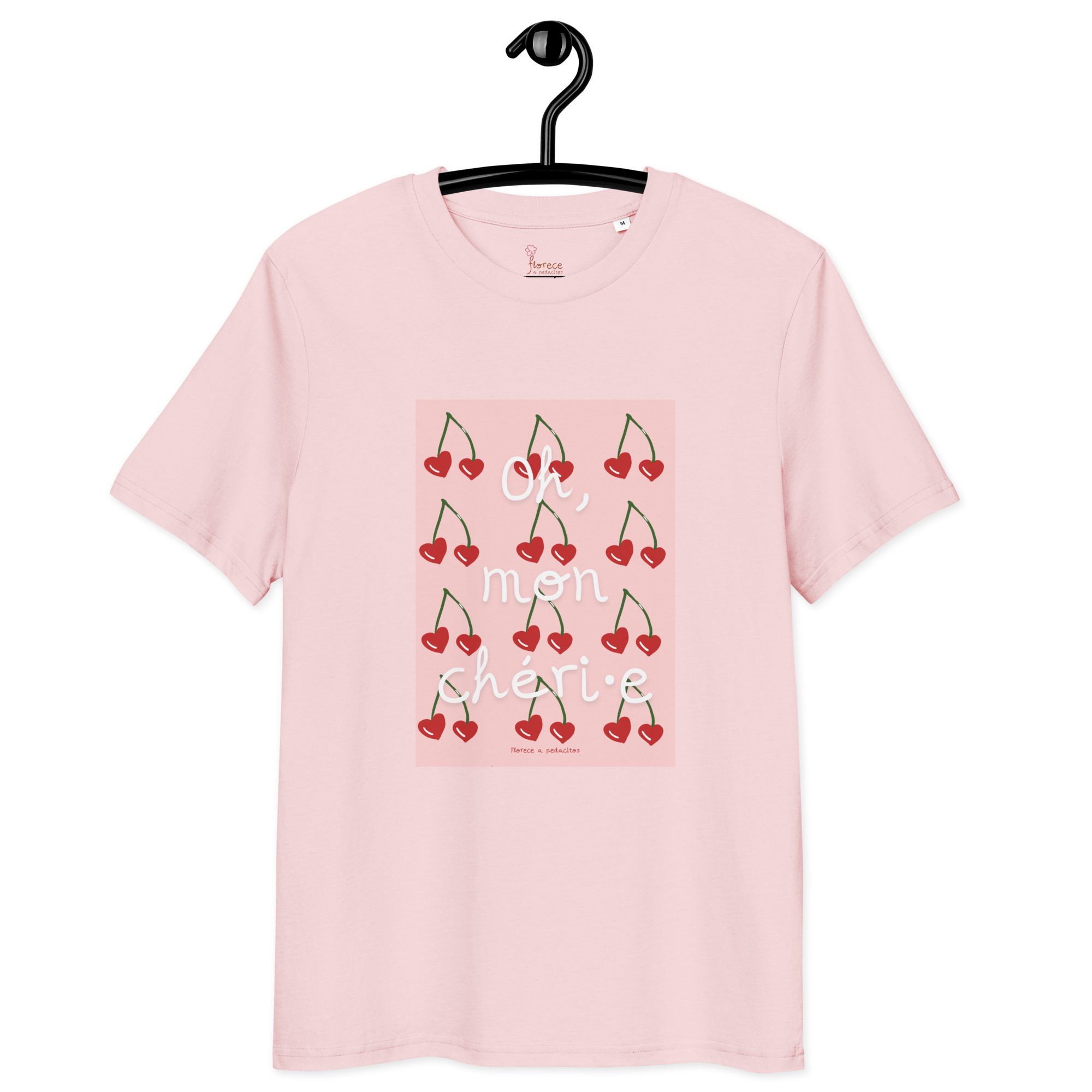 Camiseta Oh mon chéri·e Algodón Orgánico Unisex rosa