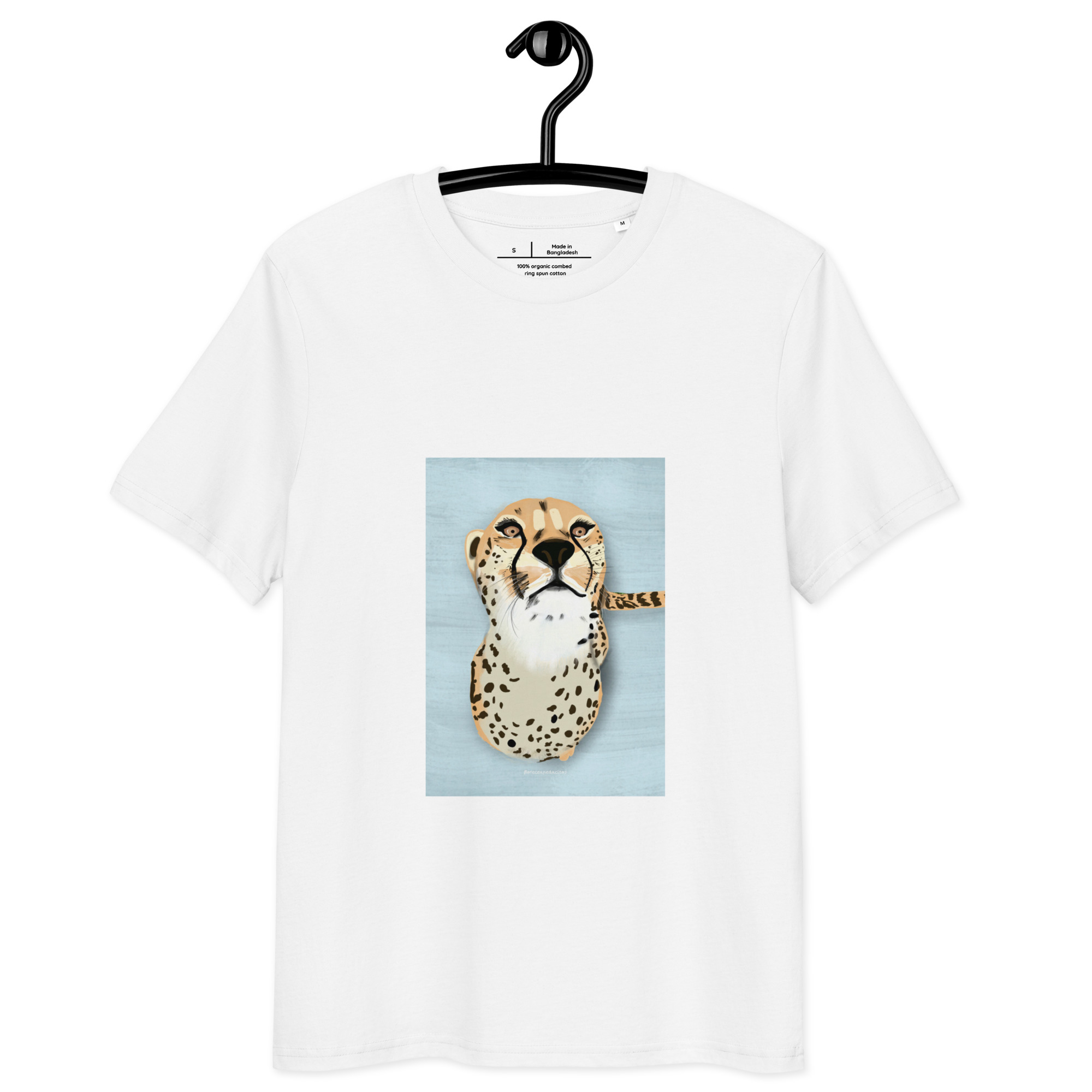 Camiseta Guepardo Algodón Orgánico Unisex - Imagen 5