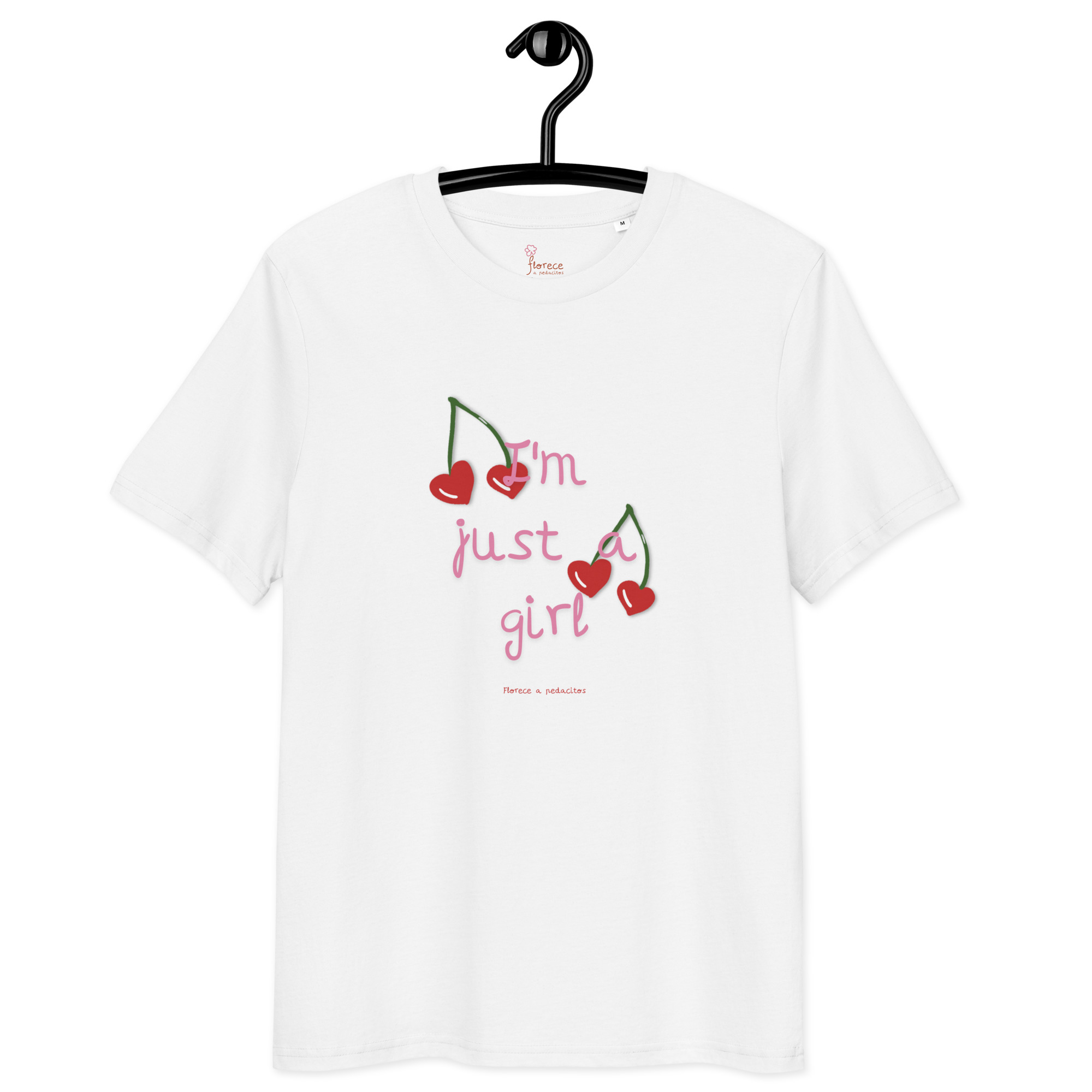 Camiseta de algodón orgánico I'm just a girl - Imagen 3