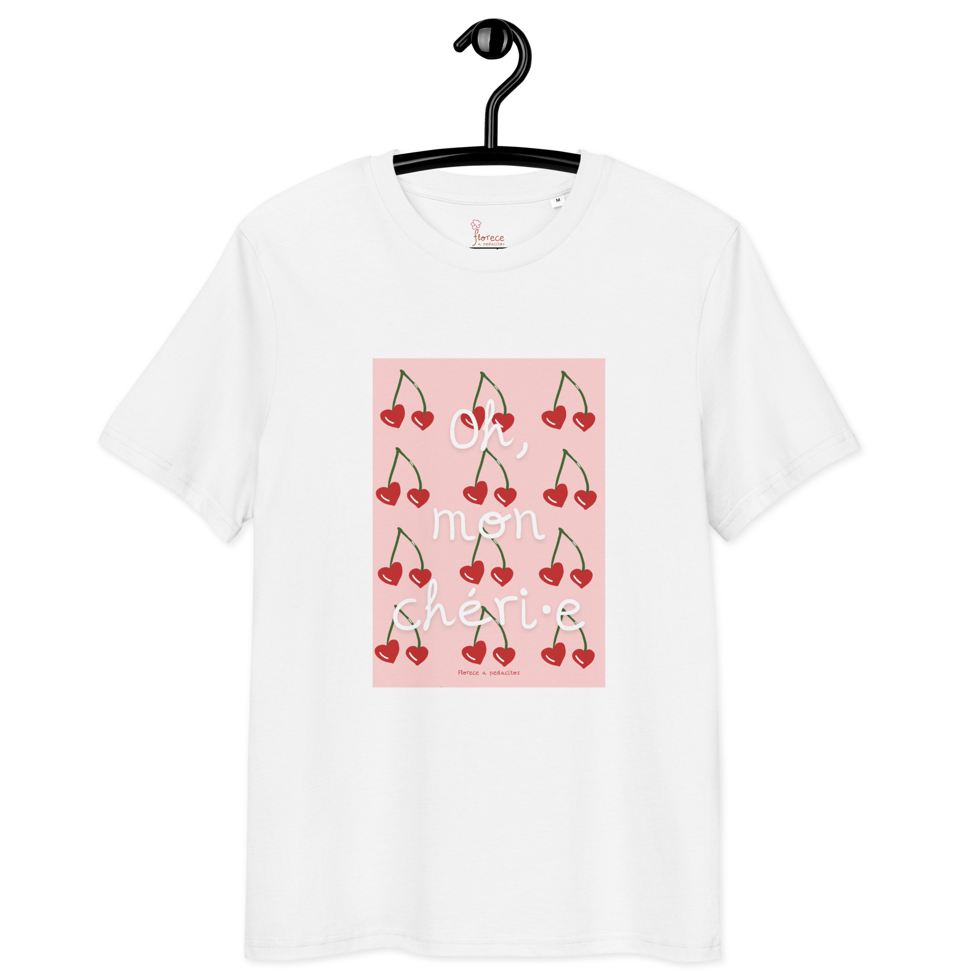Camiseta Oh mon chéri·e Algodón Orgánico Unisex blanca