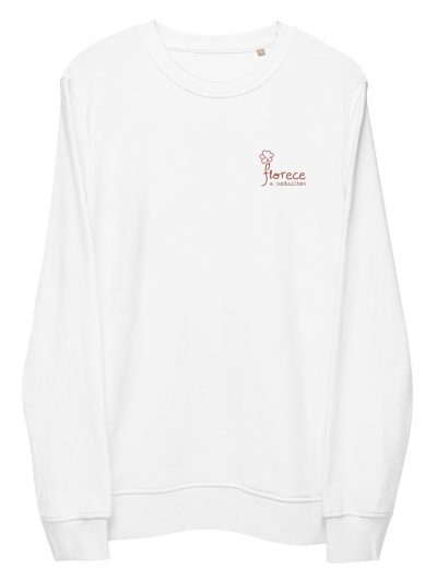 Sudadera orgánica Unisex Florece a Pedacitos Bordado