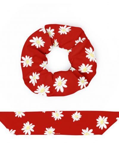 Coletero reciclado rojo con Margaritas