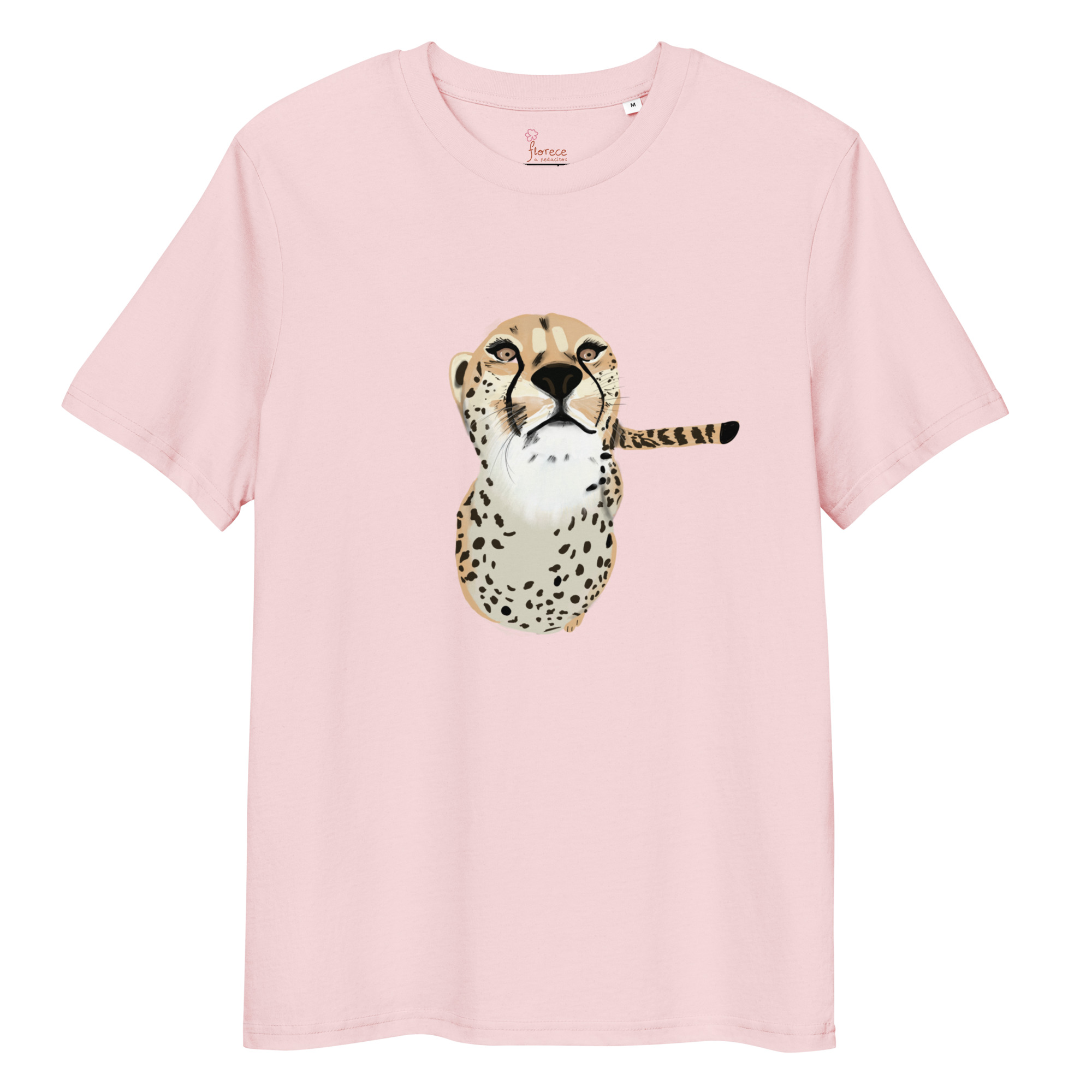 Camiseta de Algodón Orgánico Guepardo Sin fondo, unisex - Imagen 4