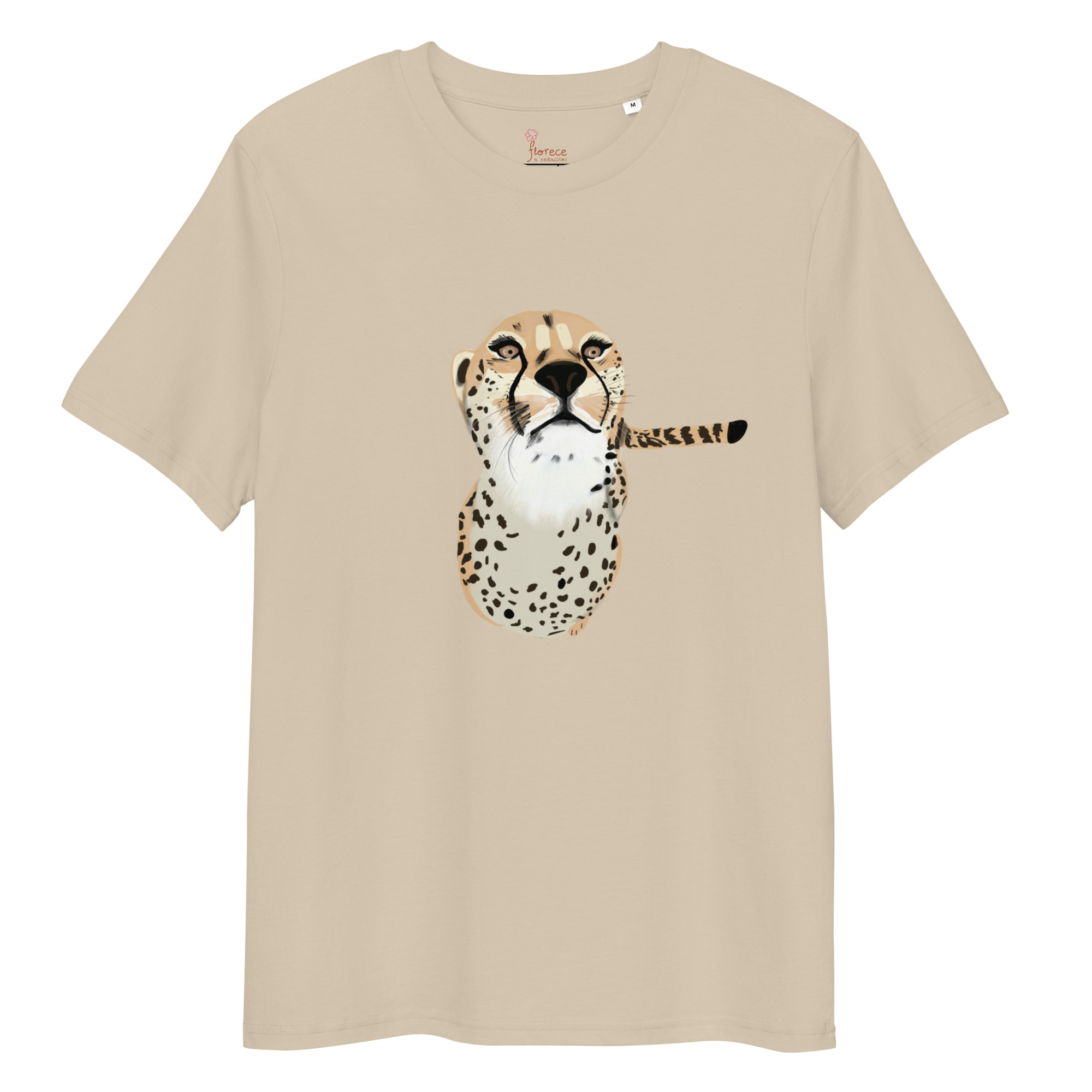 Camiseta de Algodón Orgánico Guepardo Sin fondo, unisex - Imagen 5