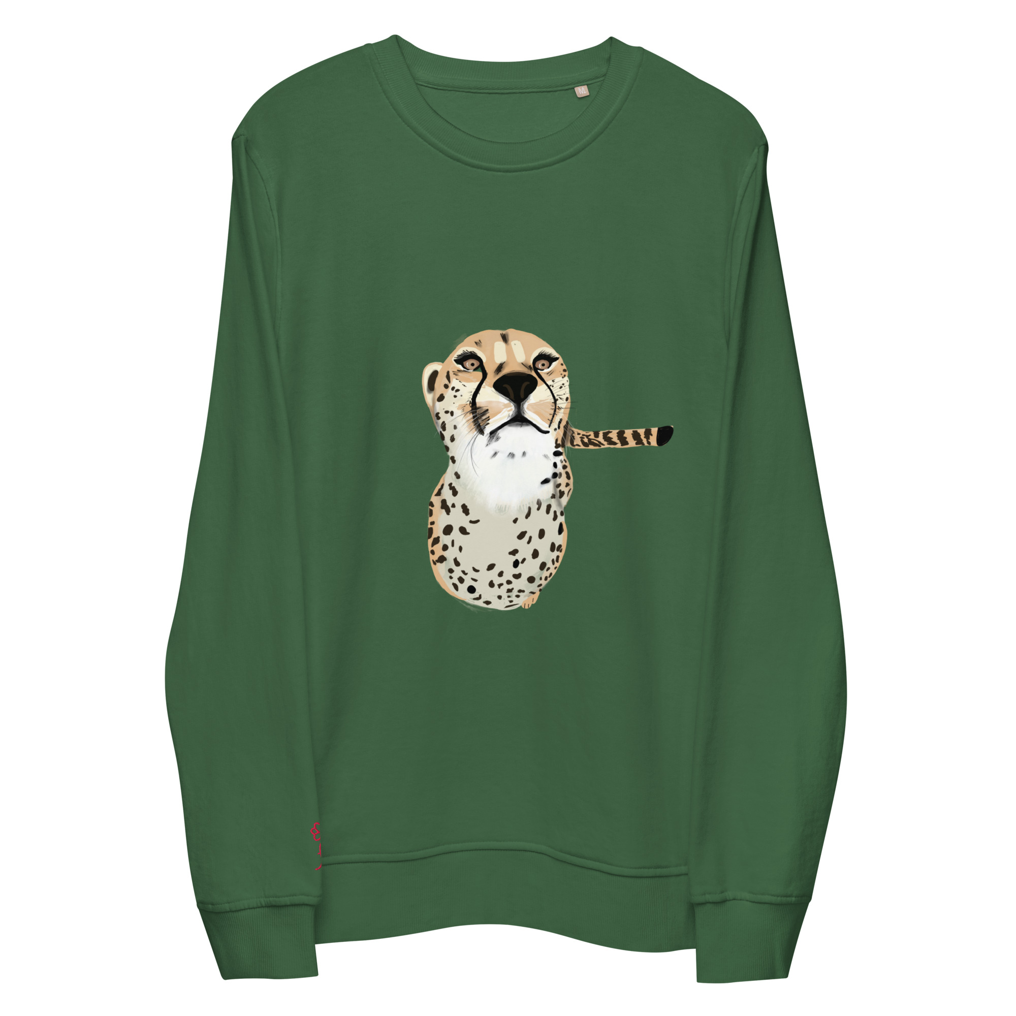 Sudadera orgánica Unisex Guepardo - Sin fondo - Imagen 5