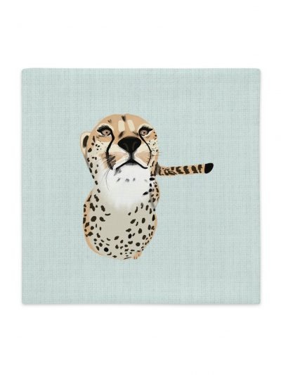 Funda de cojín menta Guepardo