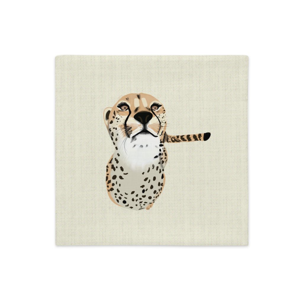 Funda de cojín beige clarito