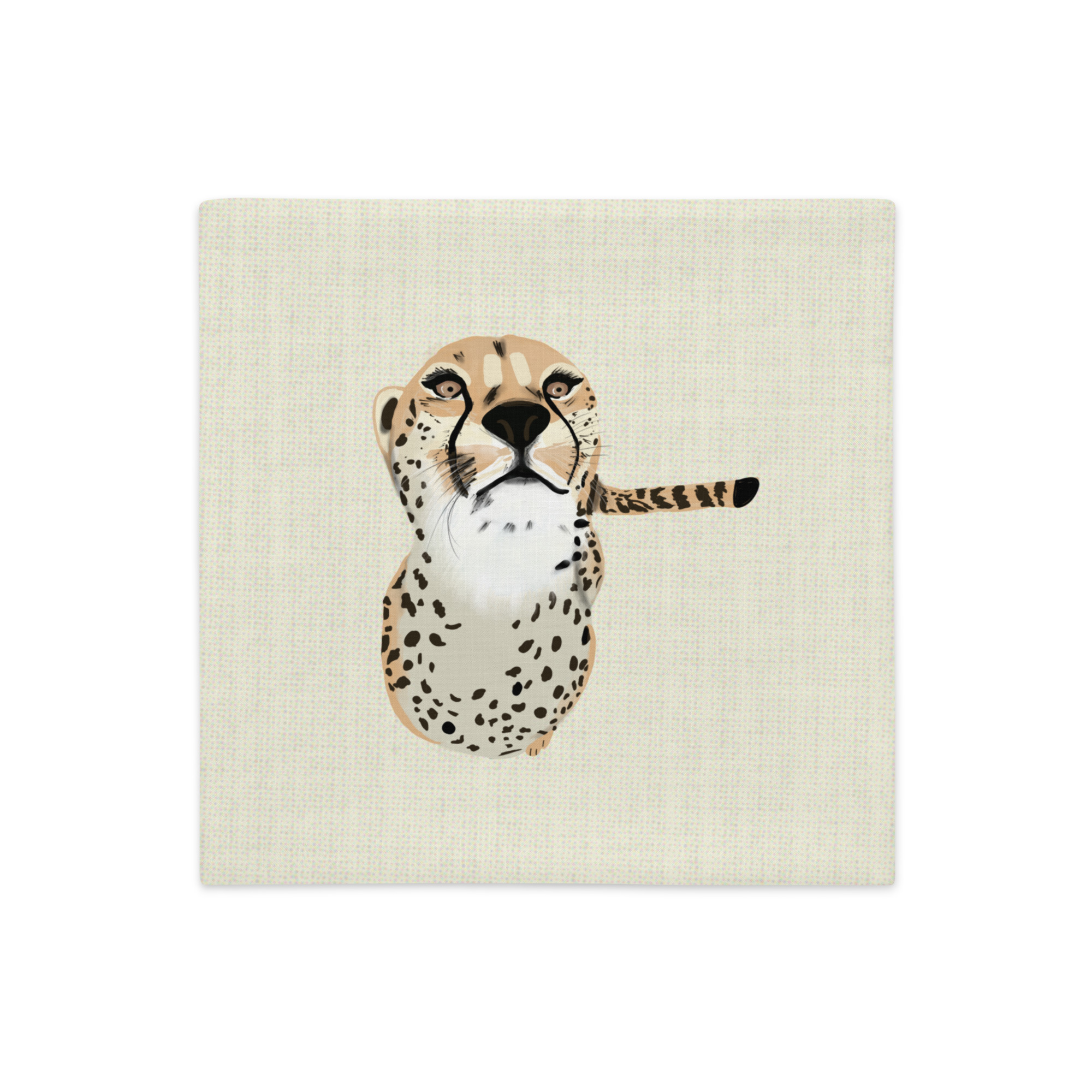 Funda de cojín beige clarito