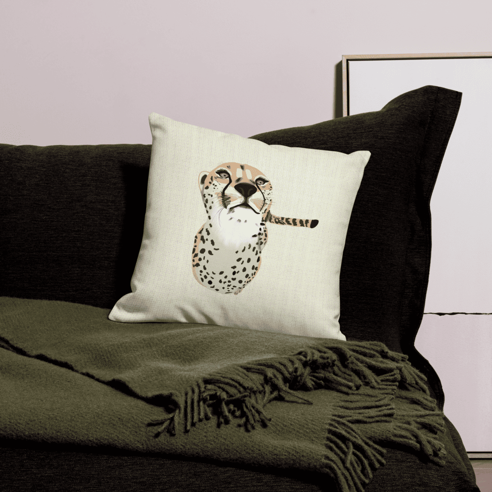 Funda de cojín beige clarito