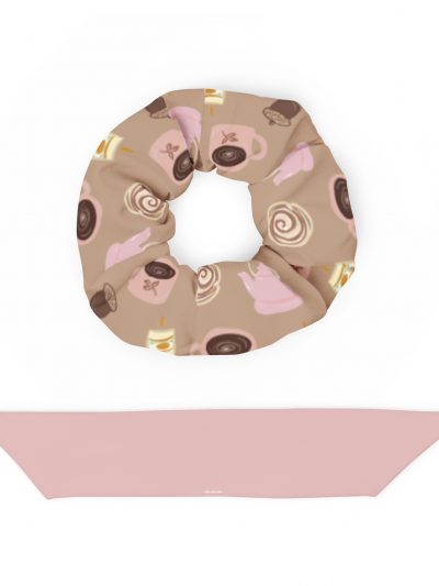 Coletero reciclado beige y rosa cozy season