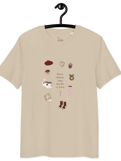 Camiseta de algodón orgánico unisex Quiet, cozy season is here