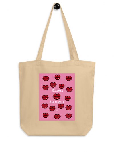 Tote Bag sostenible Bisous dโamour