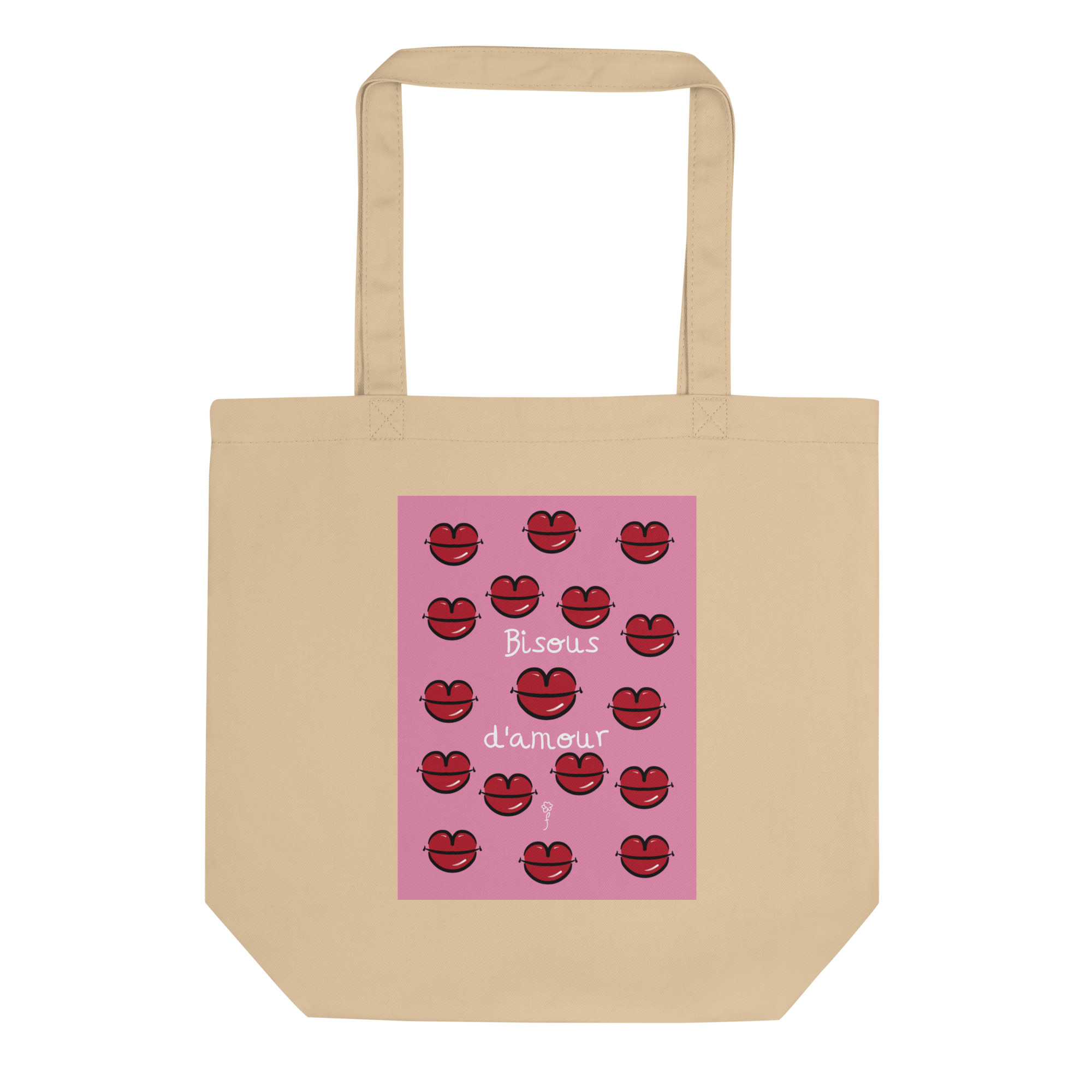 Tote Bag sostenible Bisous d’amour - Imagen 2