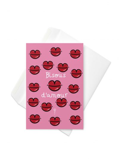 Tarjeta de felicitaciรณn Bisous