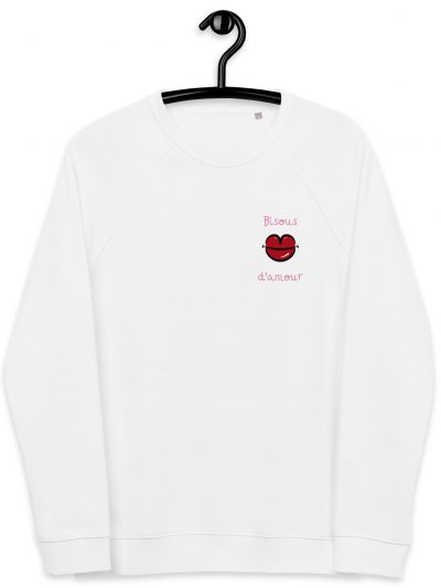 Sudadera algodรณn unisex Bisous dโamour