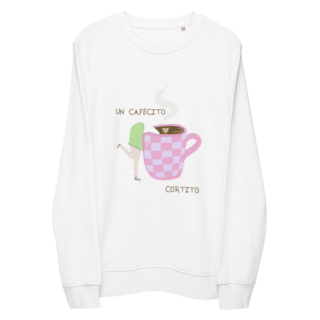 Sudadera orgánica Unisex Un cafecito