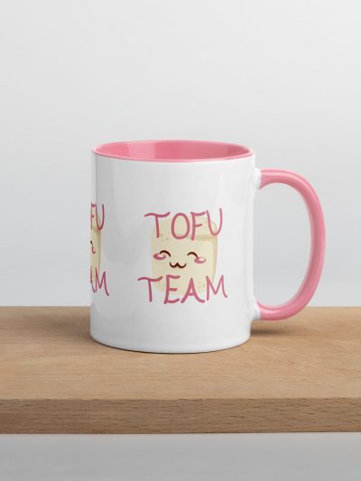 Taza Tofu Team en rosa
