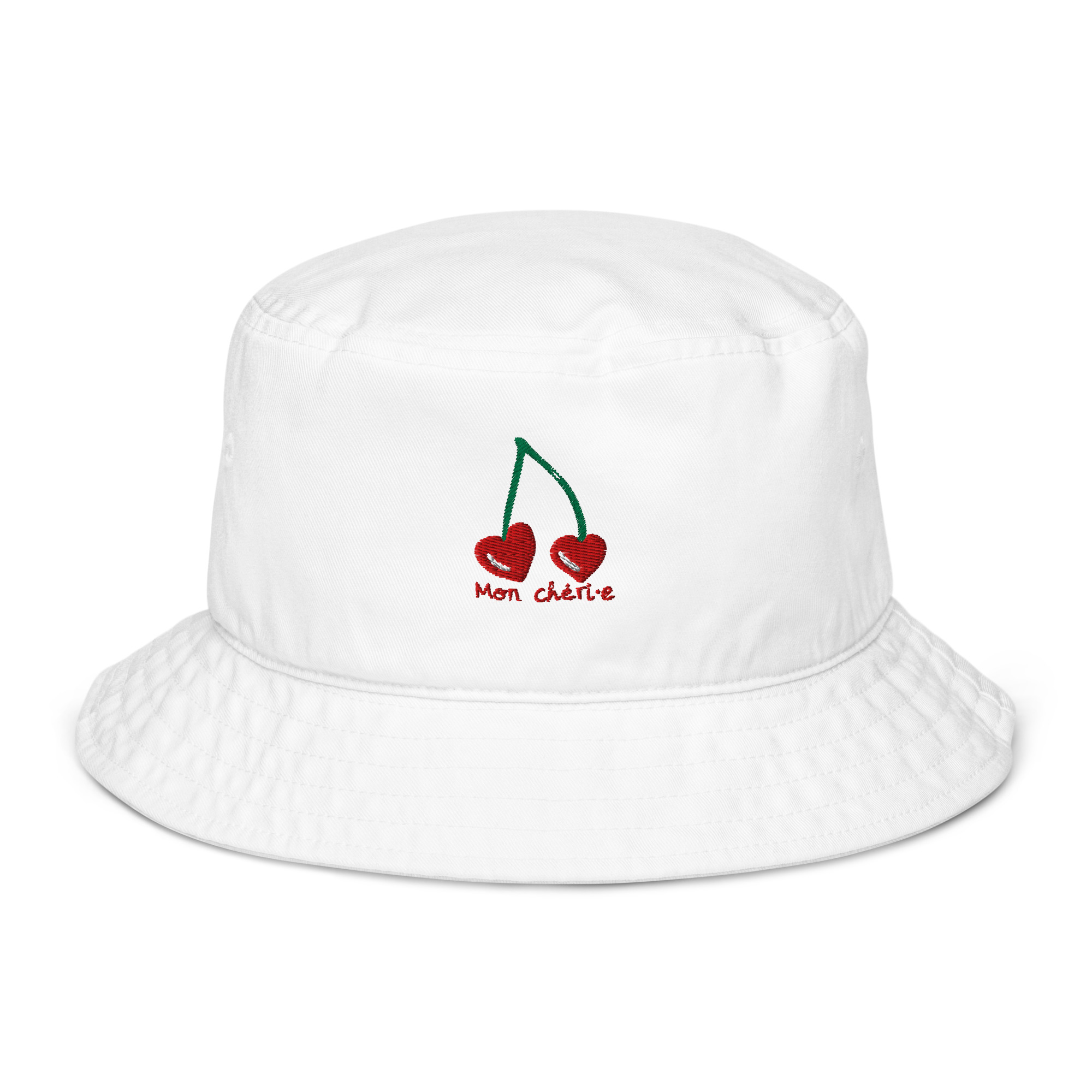 Gorro pescador algodón orgánico Mon chéri·e blanco