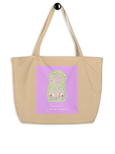 tote bag fuerte lista y ecologista lila bolsa algodón orgánico lila tote bag ecológica grande lila bolsa reutilizable algodón orgánico lila