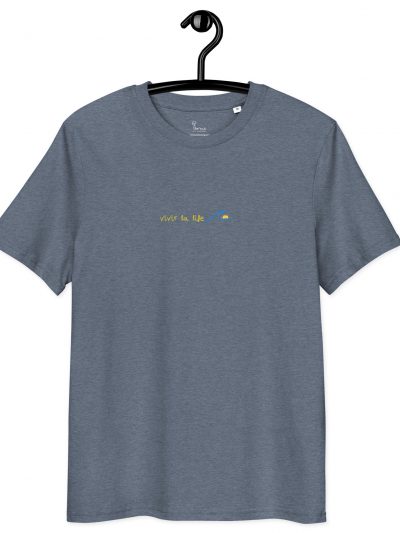 Camiseta unisex de algodón orgánico Vivir. la life