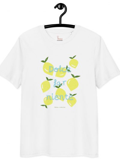 Camiseta unisex de algodón orgánico Dolce far niente limones