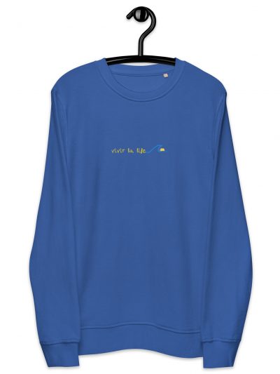 Sudadera orgánica unisex Vivir la life
