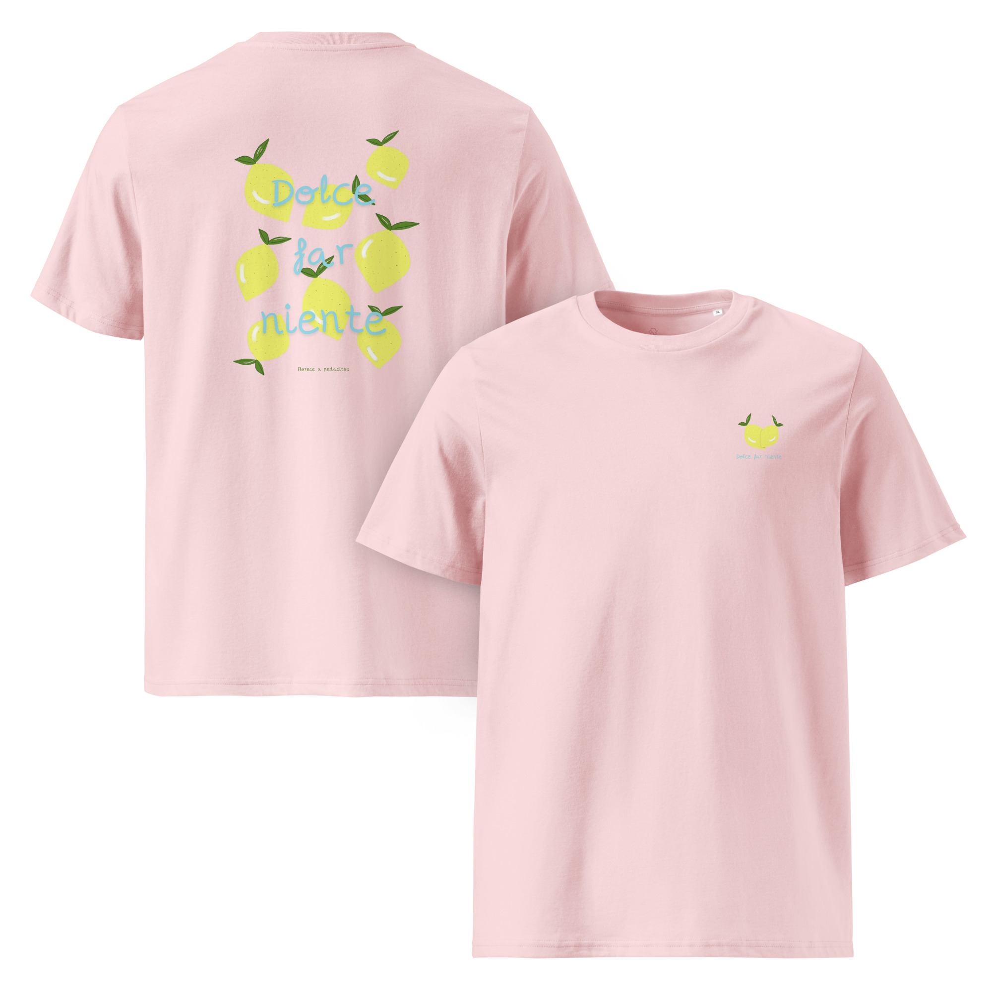 Camiseta unisex de algodón Limones espalda - Imagen 4