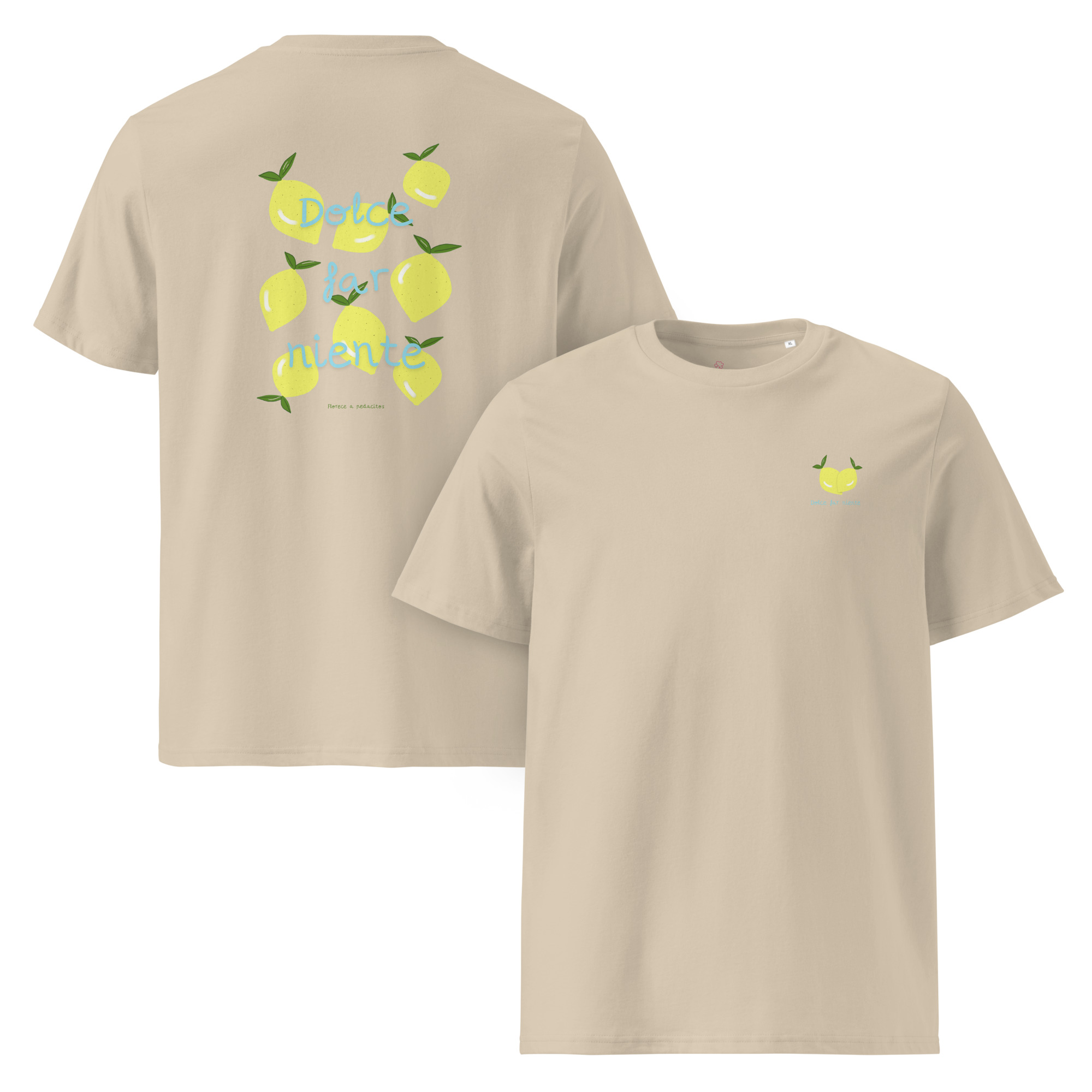 Camiseta unisex de algodón Limones espalda - Imagen 9