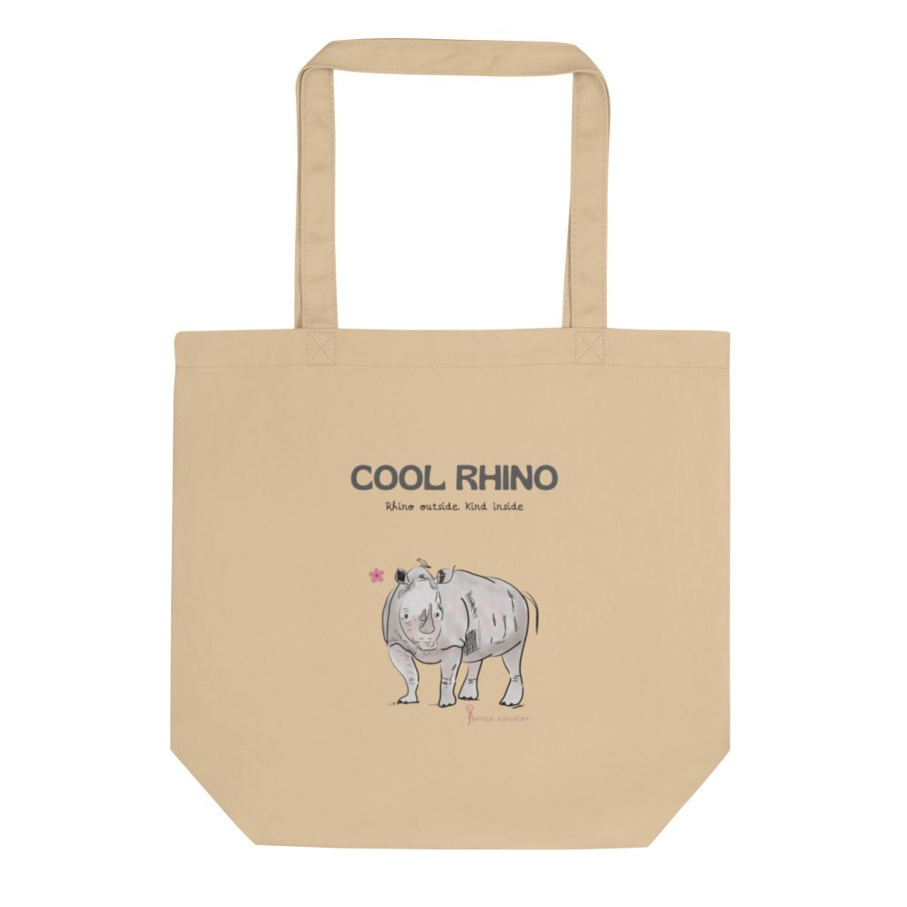 Tote bag algodón Cool Rhino