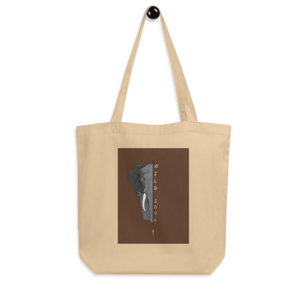 Tote bag algodón elefante Wild Soul