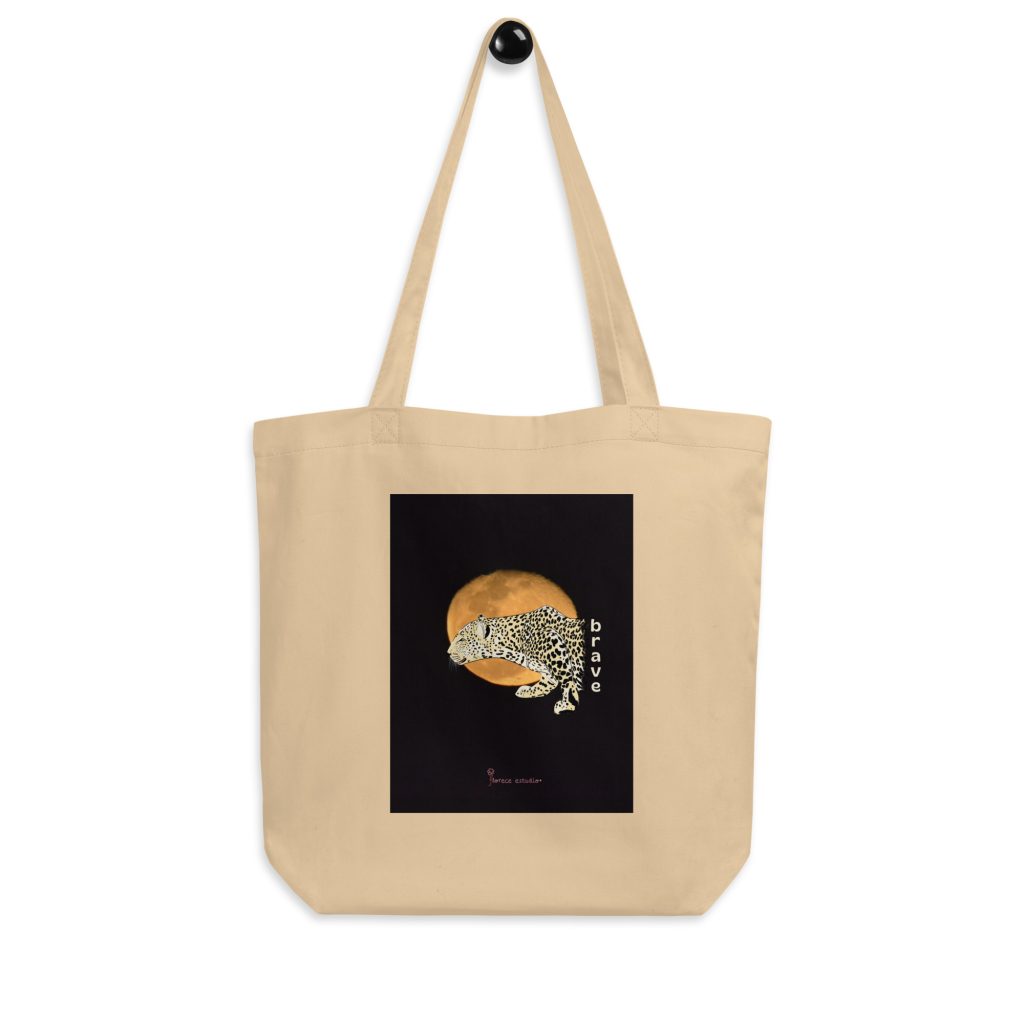Tote bag algodón Fotografía ilustrada Brave
