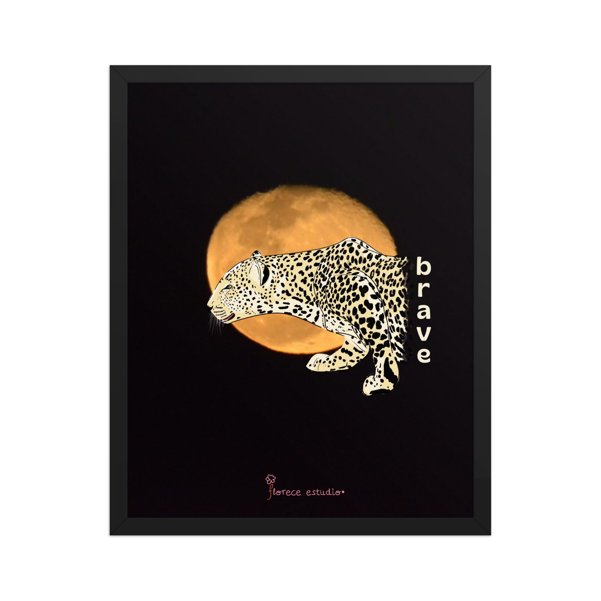 Póster en papel mate con marco Fotografía ilustrada Brave - Imagen 5