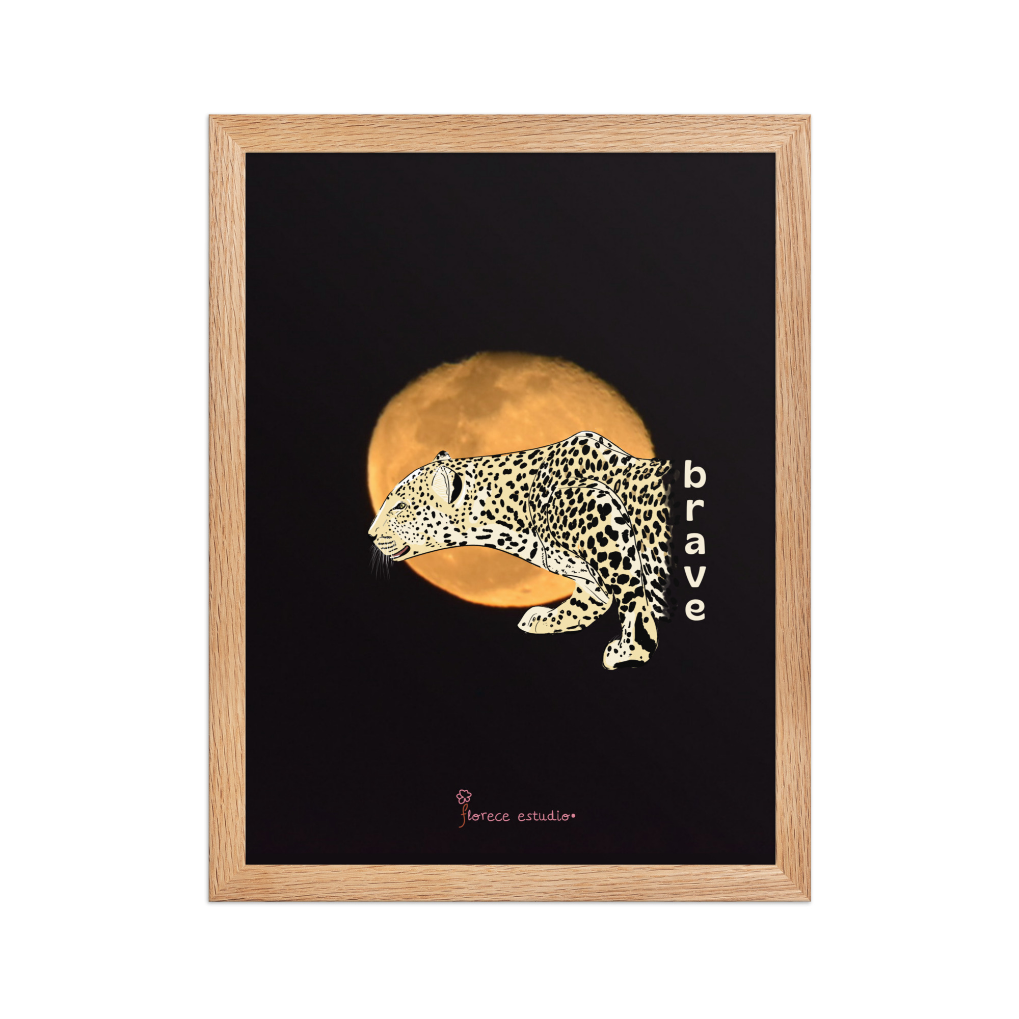 Póster en papel mate con marco Fotografía ilustrada Brave - Imagen 3