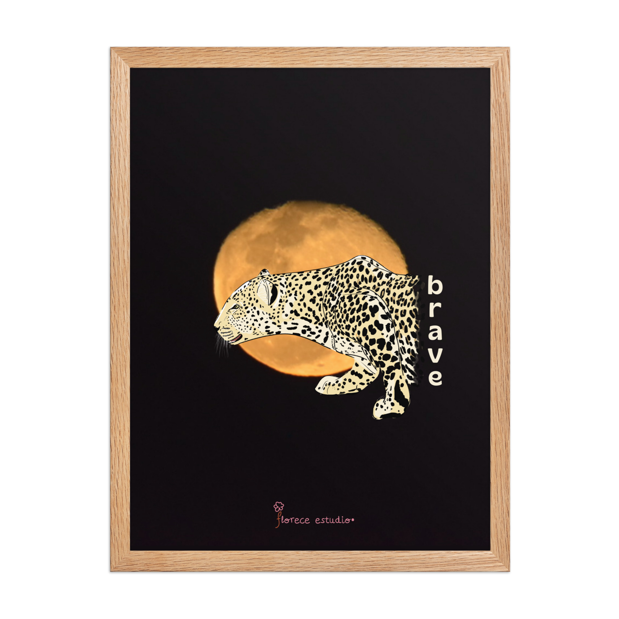 Póster en papel mate con marco Fotografía ilustrada Brave - Imagen 6