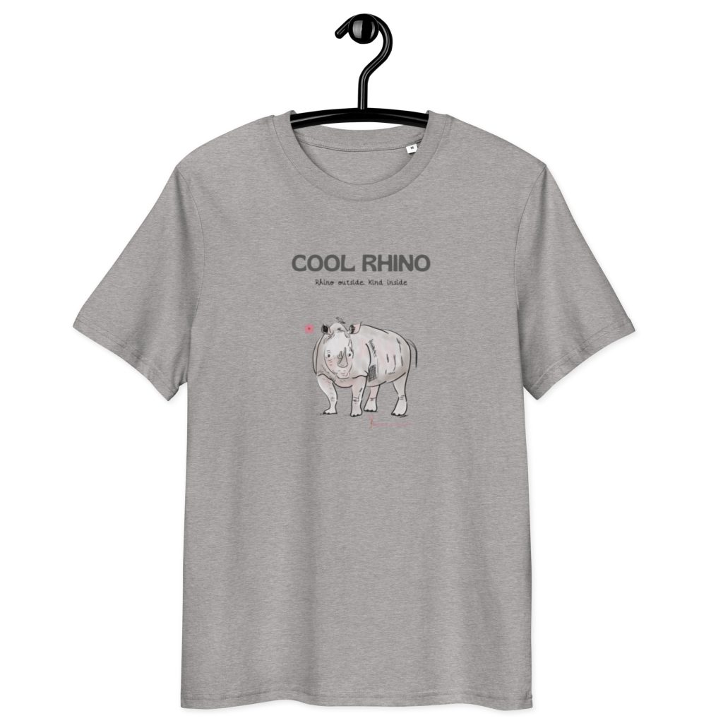 Camiseta unisex de algodón Cool Rhino